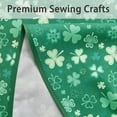 thumbnail image 5 of St Patrick''s Day Round Tablecloth 60 inch - Waterproof Spillproof Stain Resistant Spring Shamrock Patterned Washable Table Cloth for Dining Room Kitchen Party, Green Clover, 5 of 5