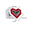 thumbnail image 3 of Moocorvic Gift Boxes with Lids for Presents, Valentine's Day Double Open Jewelry Gift Box Heart Shaped Gift High End Jewelry Set Packaging Box(White), 3 of 9