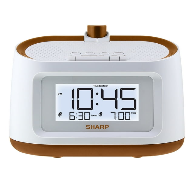 Reloj despertador con proyección nítida y sonidos relajantes de la naturaleza, SPC585