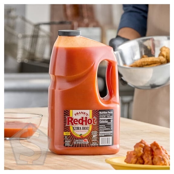Frank's RedHot 1 Gallon XTRA Hot Cayenne Sauce - 4/Case