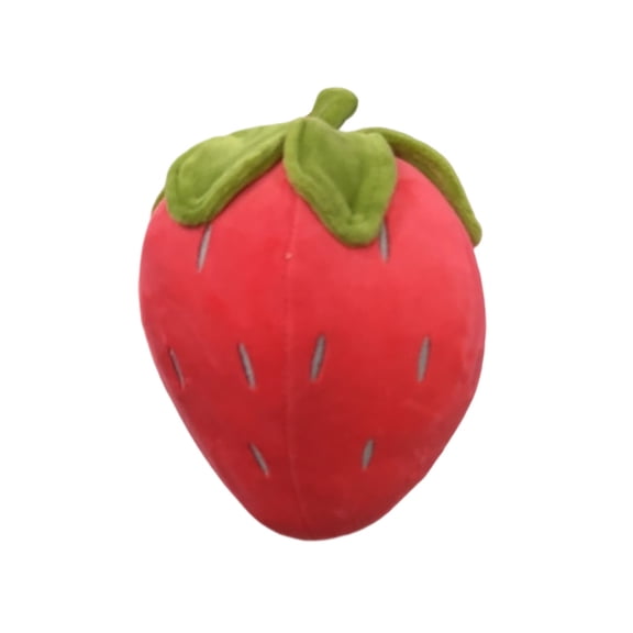7.87" Strawberry Plush Pillow Red Soft Stuffed Fruit Plushie Toys Gifts for Kids