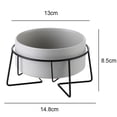 thumbnail image 2 of Elevated Cat Bowls for Indoor Cats - Food Bowl & Holder for Cats Dogs Raised Metal Wire Stand, 2 of 5