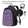 thumbnail image 2 of Balery Watercolor Butterflies Mochila con carga USB para hombre y mujer - Mochila impermeable y antirrobo para laptop con puerto USB para viajes, trabajo, 2 of 7