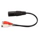 thumbnail image 5 of Cable de Divisor y femenino y de macho a 2, cable de sonido de conector chapado en Oro de 24k fácil de usar cable de sonido de 3 pinos de 3 pinos para altavoces activos para para, 5 of 7