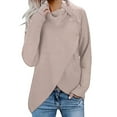 thumbnail image 2 of Women'S Long Sleeve Button Cowl Neck Casual Knitted Pullover Tunic Sweaters Cardigan Jacket, 2 of 6