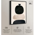 thumbnail image 2 of Pebble Pillars III Canvas Modern Boho Abstract by Art Remedy, Black Frame, 20 x 30, 2 of 7