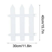 PVC Garden Fence | 4ft Plastic Fence Panel for Outdoor Courtyard & Vegetable Gardens | Rustic Rural Style | Durable & Safe | Smooth Edges | Easy Installation