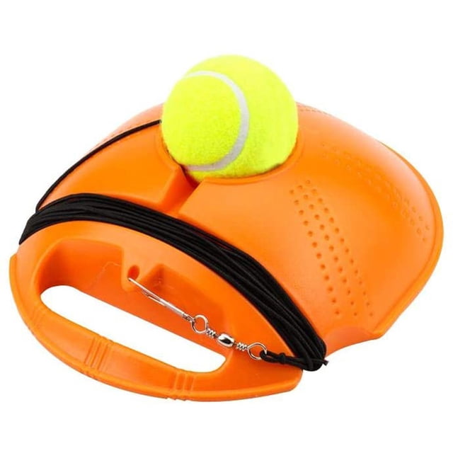 Base Entrenamiento Tenis Con Cuerda Incluida Dispositivo Entrenamiento Tenis Individual (base en Forma Concha + Pelota)