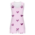 thumbnail image 4 of Tnhcen 2 Piece Women's Valentine's Day Heart Print Pajama Sets Soft Sleeveless Cami Top and Shorts Pjs Homewear Set S-2XL, 4 of 6