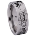 thumbnail image 3 of Wolf Versus Raven Tungsten Carbide Ring, 3 of 6