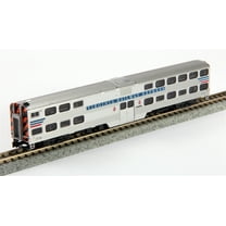 Kato KAT1560947 N Scale Bi-Level Commuter Cab Coach, Model Train Passenger Car