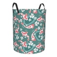 thumbnail image 4 of LNWH Laundry Basket, Cute Carp Floral Doodle Art Pattern Foldable Laundry Hamper with Handles Waterproof, Small Size, 4 of 8