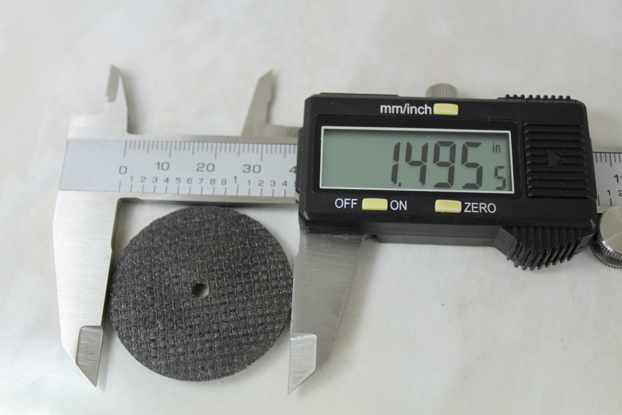 TMAX 100 pc 1-1/2 Inch Reinforced Fiberglass Cutoff Wheel Cut Off Disc with Two 1/8 Inch Mandrel, for Dremel Rotary Tools