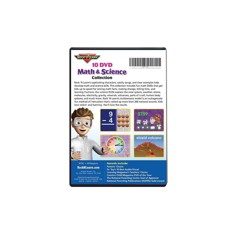 Rock N Learn RL306 Math & Science 10 DVD Collection - Walmart.com