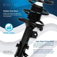 thumbnail image 4 of Detroit Axle - FWD Front Suspension Kit for 2006 2007 2008 2009 2010 2011 Hyundai Accent, 2 Ready Struts 2 Lower Control Arms 2 Lower Ball Joints 2 Outer Tie Rods 2 Sway Bars Replacement, 4 of 9