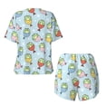 thumbnail image 5 of Lsque Frog In Mermaid Women's Short-Sleeved Pajama Set - 2 Piece Soft and Lightweight Sleepwear Set-Large, 5 of 9