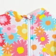 thumbnail image 7 of MEZZALL Toddler Baby Girls Swimwear Monokini Back Zipper Bathing Suits Long Sleeve Ruffle Girl Full Cover Flower Print Comfort Beachwear, 2-3 Years, 7 of 7