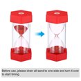 thumbnail image 4 of Uxcell 1 Minute Sand Timer, Hexagon Small Sandy Clock, Count Down Sand Glass Red, 4 of 5