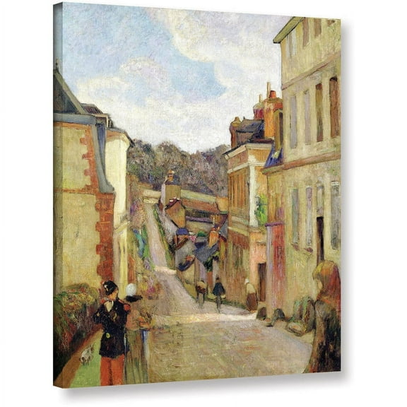 Paul Gauguin "A Suburban Street" Gallery-wrapped Canvas Art