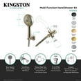 thumbnail image 4 of Kingston Brass KX1548SD Vilbosch Multi-Function Hand Shower Kit, Brushed Nickel, 4 of 5