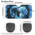thumbnail image 5 of KUIFORTI Large Car Windshield Sun Shade Foldable Car Front Window Covers Universal Car Accessories Sun Heat UV Rays Visor Protector for Cars SUV Truck Sedan Van Hatchback, Dog Black, 5 of 6