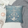 thumbnail image 2 of Nawypu  Throw Pillow Cover Summer Nautical Anchor Distressed Beach Decorative Pillow Case Home Decor Square Pillowcase, 2 of 5