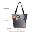 thumbnail image 3 of Easygdp Astronaut With American Flag Bolso de Hombro para Mujer, Bolso Bandolera y Cartera de Mano Elegante para Uso Diario, 3 of 6