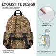 thumbnail image 5 of Black and Brown Leopard Print Cute School Backpack Bag for School with Padded Back and Adjustable Shoulder Straps 15.25"x11.5"x5.25", 5 of 5