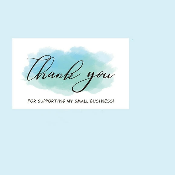 SHOWERORO 120Pcs Small Business Thank You Cards with Assorted Colors and Sophisticated Design for Gifting