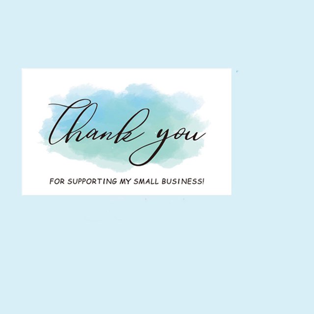 SHOWERORO 120Pcs Small Business Thank You Cards with Assorted Colors and Sophisticated Design for Gifting