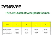 ZENgVEE Sweatpants for Men with Zipper Pockets Open Bottom Athletic Pants for Jogging, Workout, gym, Running, Training (Blackgray01,XL)