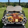 thumbnail image 2 of Yuyamidu Cute Highland Cow Golf Cart Seat Covers for Club Car Seat Cover for 2 Passenger Cow Print Sunflowers Golf Cart Golf Cart Seat Towel Blanket, 2 of 8