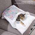 thumbnail image 4 of Cama para dormir para perros y gatos, lavable, extraíble, antideslizante y muy cálida, para invierno, con cremallera, ultra suave y cómoda, con almohada, 4 of 7