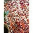 thumbnail image 6 of 2' x 3' Fuchsia Pink and Ivory Medallion Rectangular Area Throw Rug, 6 of 8