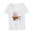 thumbnail image 4 of Camiseta básica para mujer, camiseta suave con cuello redondo para viajes, senderismo, mochilero M, 4 of 7
