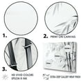 thumbnail image 3 of Designart "Wild Bamboo In Black And White V" Bamboo Floater Framed Wall Art Living Room, 3 of 5