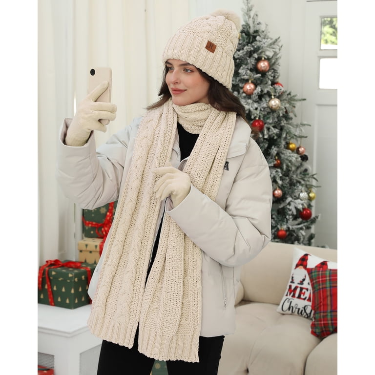 FZ FANTASTIC ZONE Womens Winter Beanie Hats Scarf 