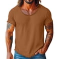 thumbnail image 1 of M Y M Camisa sin Mangas Color Sólido Clásico Ropa Deportiva Casual para Cualquier Temporada Camisas de Lino de los Hombres, 1 of 6