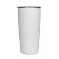 thumbnail image 1 of Frosted Frog Gobelet Blanc 20oz Isolé sous Vide avec Paille en Acier Inoxydable, 1 of 4