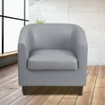 thumbnail image 2 of Flash Furniture Gray LeatherSoft Lounge Chair, 2 of 12