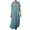 02 Light Blue, variant on Fewfanhot Maxi Dresses for Women Summer Maxi Dress Casual Short Sleeve Crewneck Flowy Swing Tiered Long Beach Dresses with Pockets