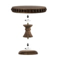 thumbnail image 6 of Hanobe Rustic Cake Stand 7.87 Inch Wood Dessert Display Riser Vintage Beads Cake Stand for Wedding Reception Decoration, 6 of 7