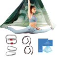 thumbnail image 1 of Hamaca Aérea de Seda para Yoga y Columpio para Hogar, Ejercicios de Inversión, Kit Inicial para Todos los Niveles - Duradera con Correas de Extensión, Mosquetones y Guía de Posturas, 1 of 4