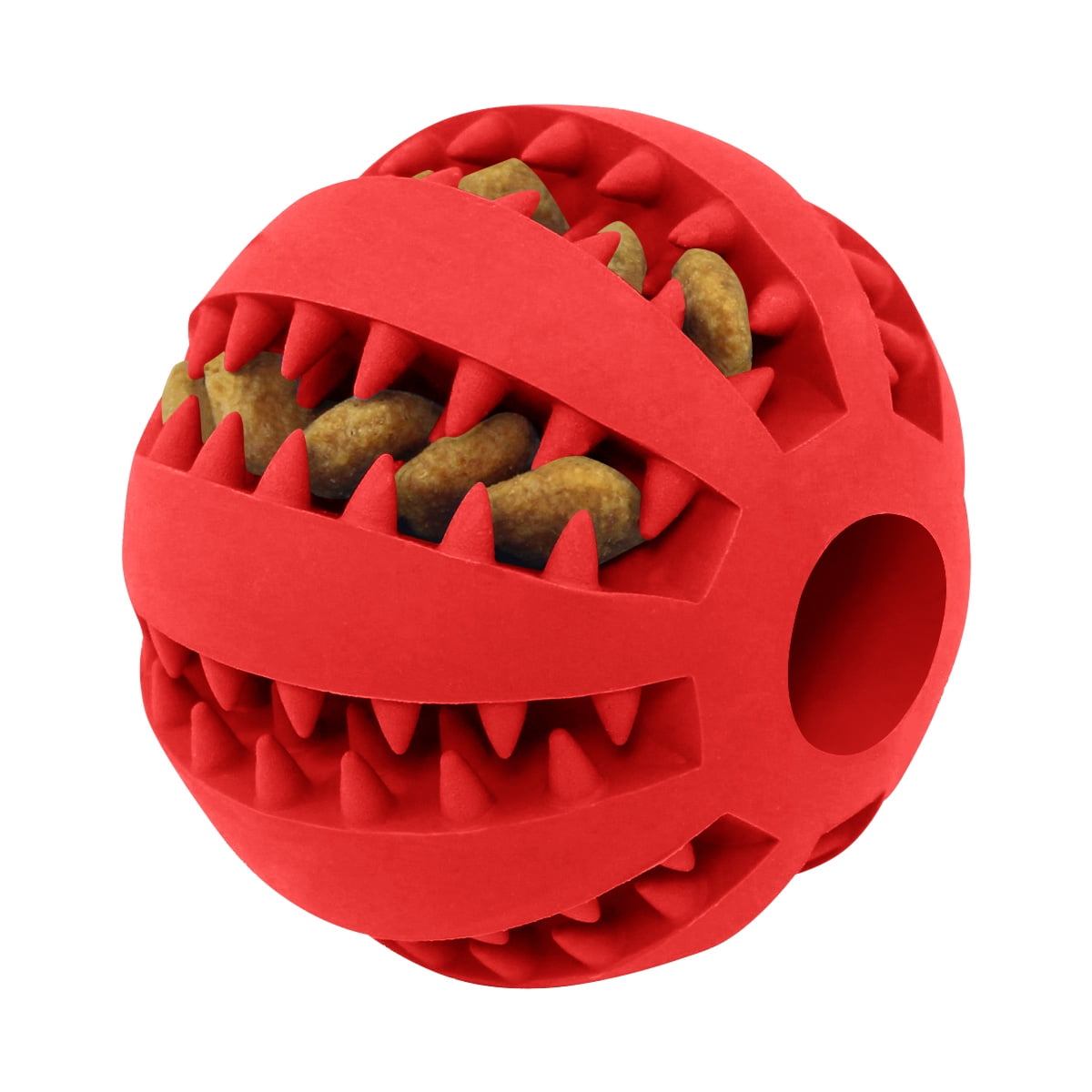 Dog Toy BallIQ Treat BallsFun Interactive Food Dispensing Dog ToysNatural Rubber Tooth