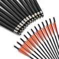 thumbnail image 3 of ALING 20inch Archery Crossbow Bolts Arrows Hunting Practicing Crossbow Arrows,12 Pcs Carbon Crossbow Arrows Accessories, 3 of 6