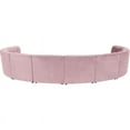 thumbnail image 4 of Meridian Furniture Limitless Pink Velvet Modular 10 Piece Sectional, 4 of 8