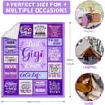 thumbnail image 4 of Gigi Gifts, Gigi Gifts for Grandma, Best Gigi Ever Gifts, Gifts for Gigi from Grandkids, Birthday Gifts for Gigi, Gifts for Gigi, Gigi Christmas Throw Blanket Gifts 60"x50", 4 of 6