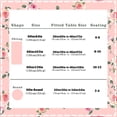 thumbnail image 7 of Valentines Day Tablecloth Decoration Tablecloths, Pink Rose Rosette Butterfly Table Covers, Waterproof Table Cover for Dinner Kitchen Party Holiday Decor 60"x 84" Oblong/Rectangle, 7 of 7