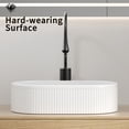 thumbnail image 5 of TICOZE Oval 19" Vessel Sink – Above-Counter Bathroom Sink with High-Temperature Porcelain, Modern Vanity Sink Design for Vanity Bowl Sink Applications as a Ceramic Bathroom Sink, 5 of 7