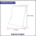 thumbnail image 2 of Whole Parts W10443315 Refrigerator Door Gasket For Freezer Door - Replacement and Compatible with Some Amana, Jenn Air, Kenmore, Kitchen Aid, Maytag, Whirlpool Refrigerators, 2 of 10